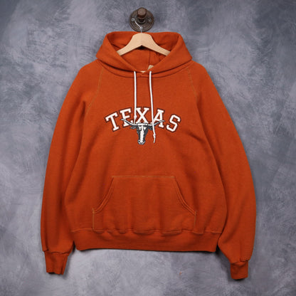 90s Orange Texas Longhorns Hoodie 5631
