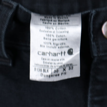 00s Faded Black Carhartt Double Knee Carpenter Work Pants 5089