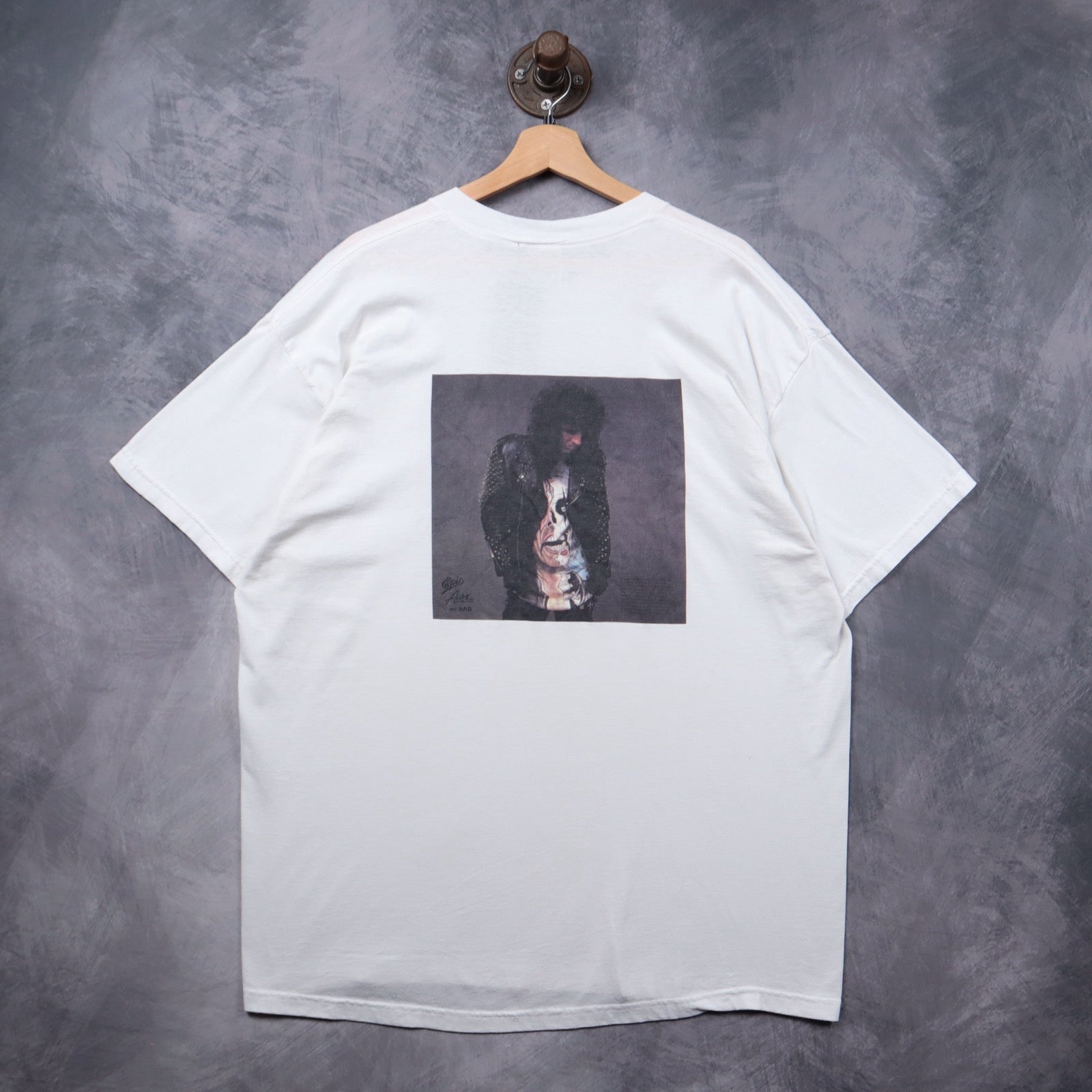 90s White Alice Cooper Trash Shirt 5332
