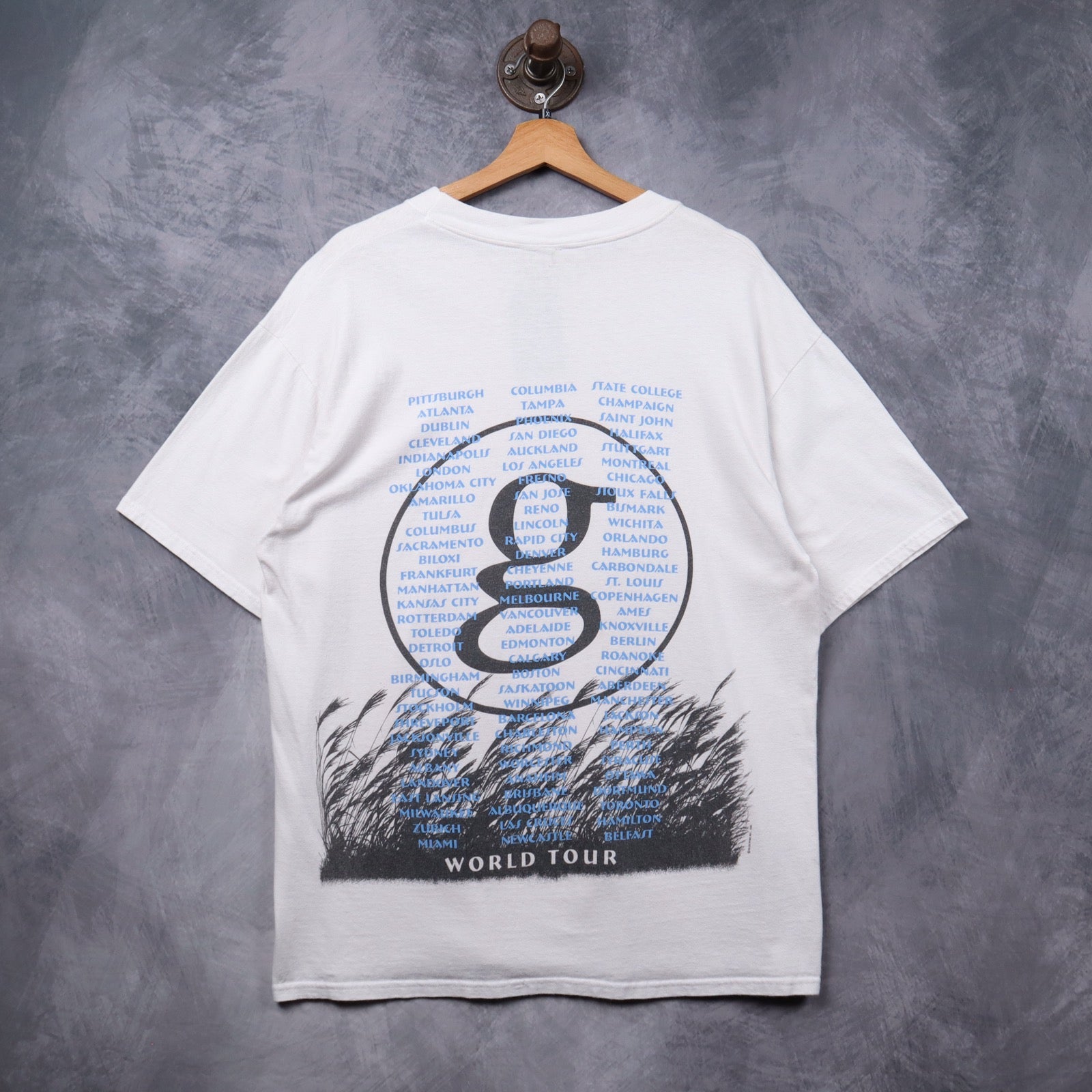 1996 White Garth Brooks Fresh Horses World Tour Shirt 5331
