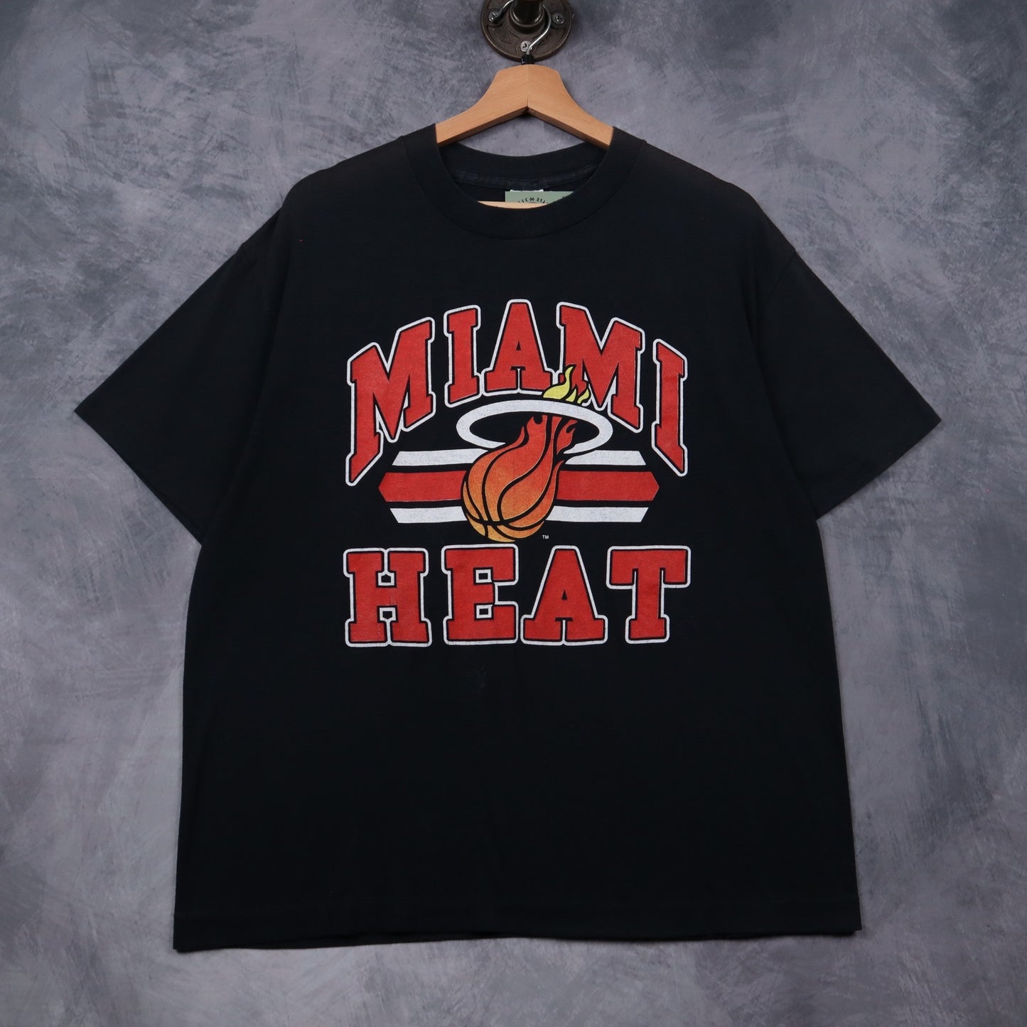 80s Black Miami Heat Shirt 4695
