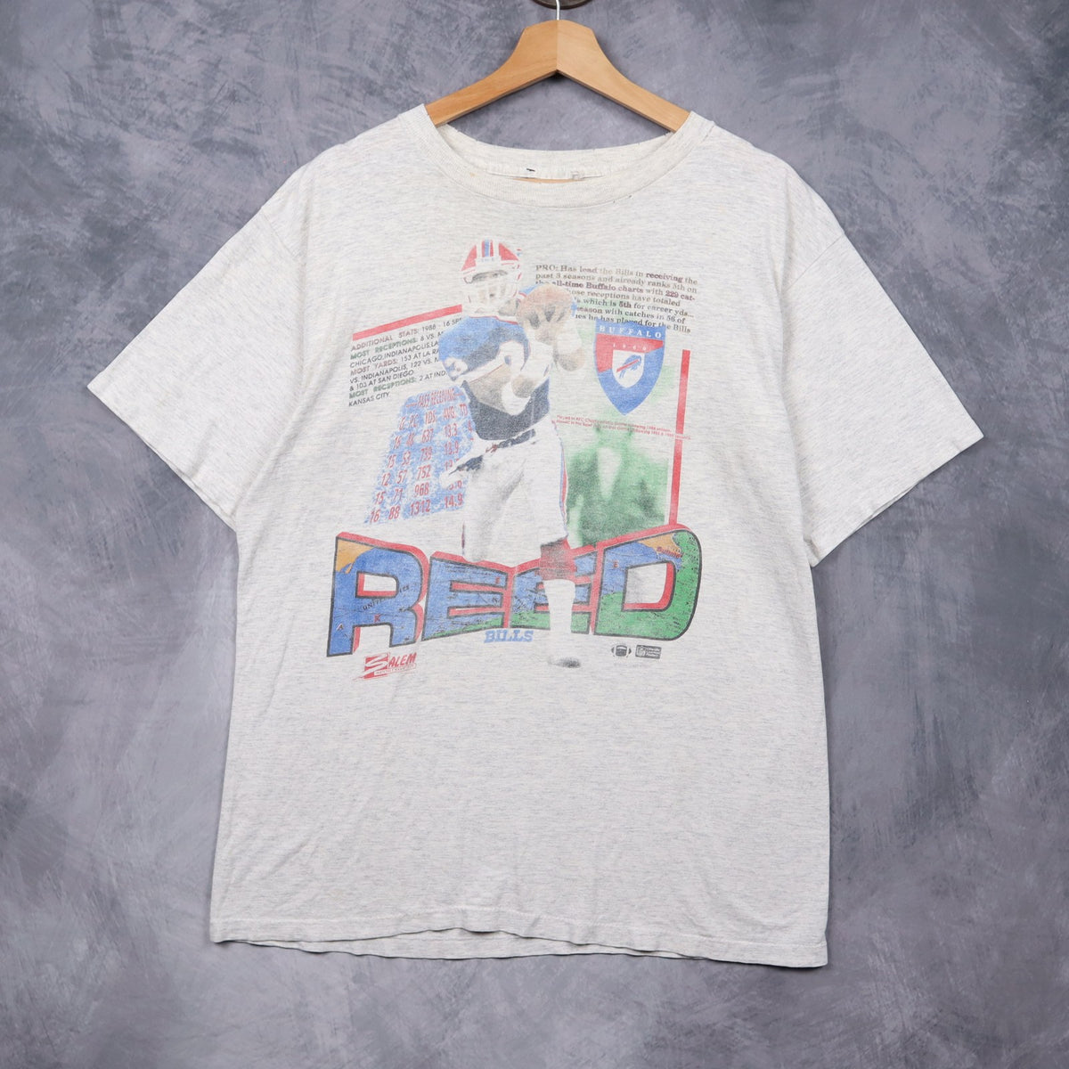 90s Grey Buffalo Bills Andre Reed Shirt 6710