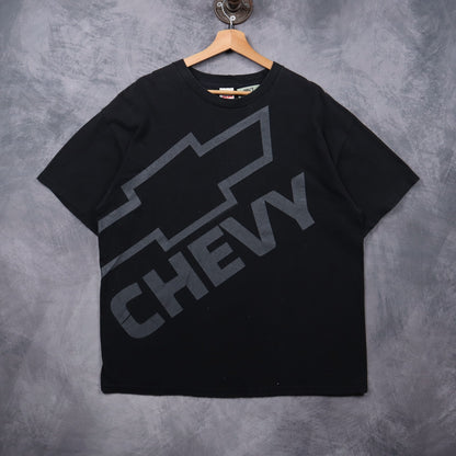 90s Black Chevy Big Logo Shirt 7239