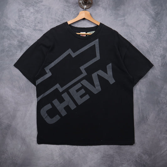 90s Black Chevy Big Logo Shirt 7239