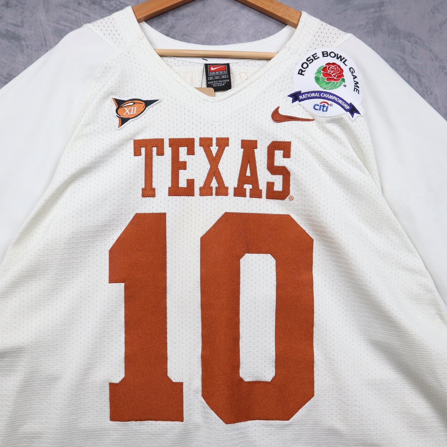 2005 White Texas Longhorns Rose Bowl V. Young Nike Jersey 5813