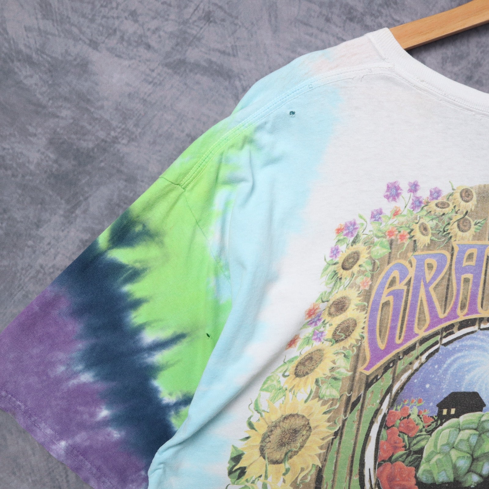 90s Tie Dye Grateful Dead Terrapin Station Liquid Blue Shirt 5448