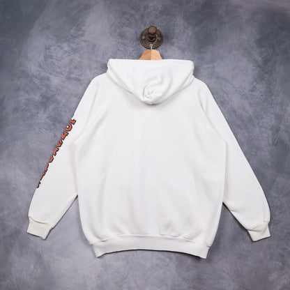 90s White Texas Longhorns Hoodie 5624