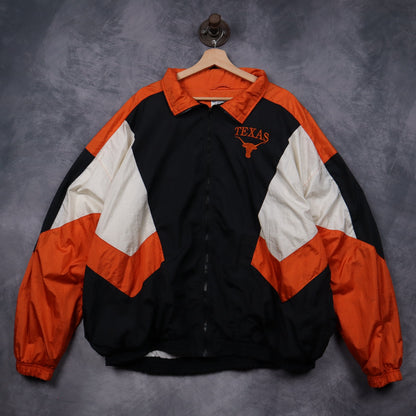 90s Black Texas Longhorns Windbreaker Jacket 5946