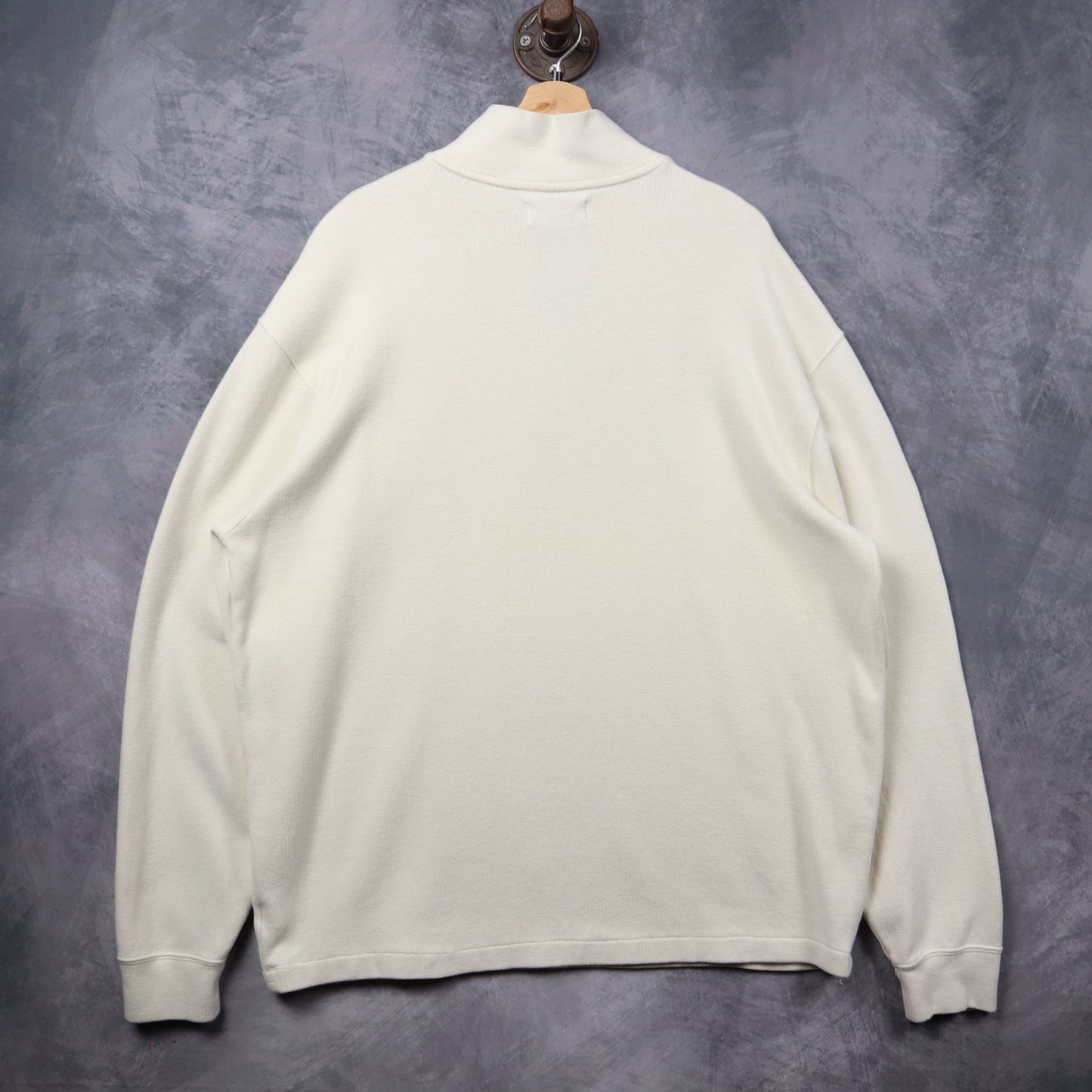 Early 2000s Cream Polo Ralph Lauren Quarter Zip Sweatshirt 5410