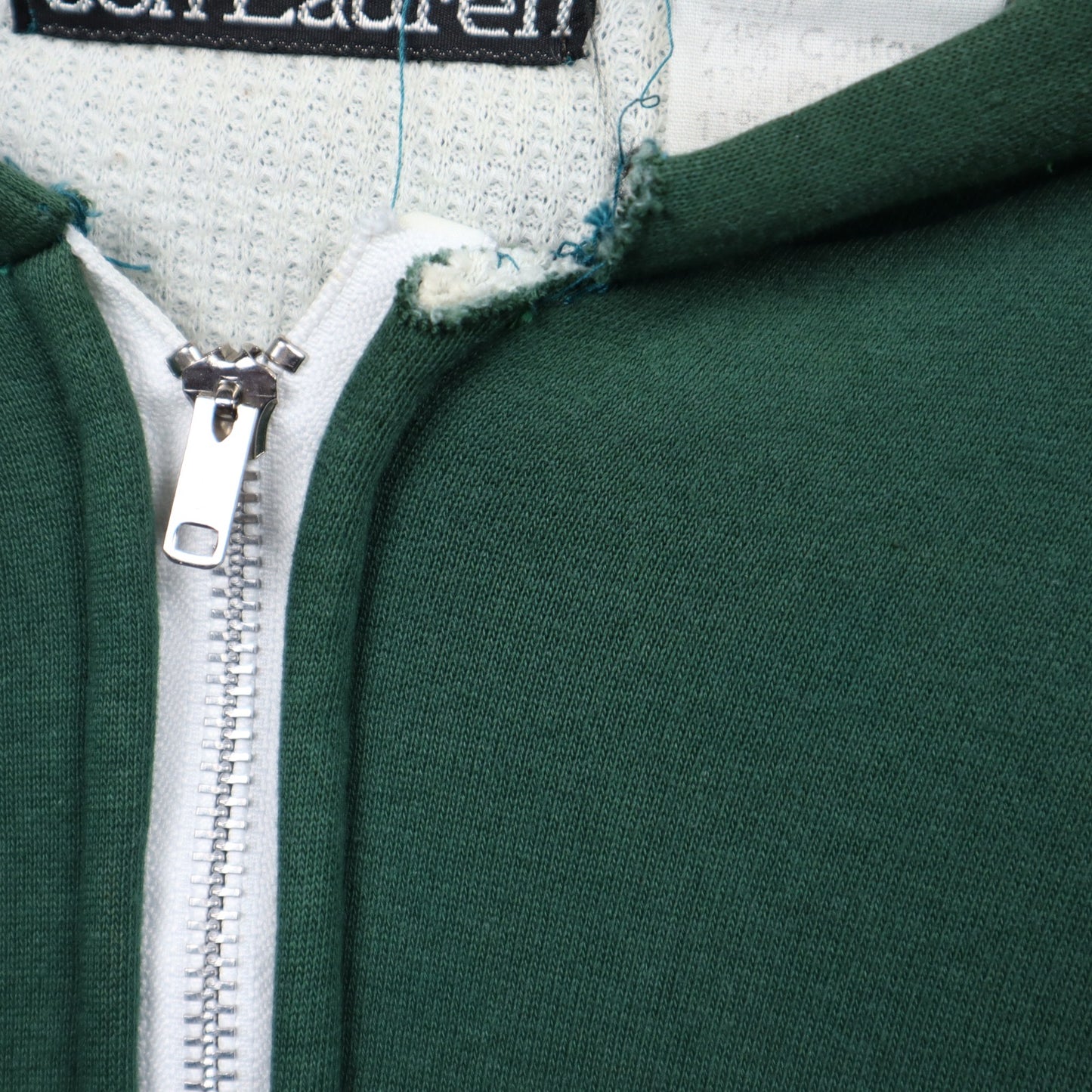 90s Green Jon Lauren Thermal Lined Zip Up Hoodie 5110