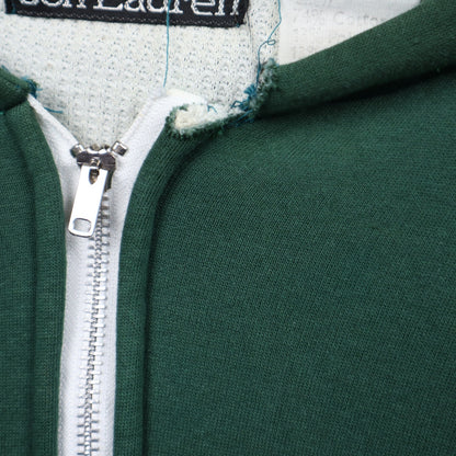 90s Green Jon Lauren Thermal Lined Zip Up Hoodie 5110