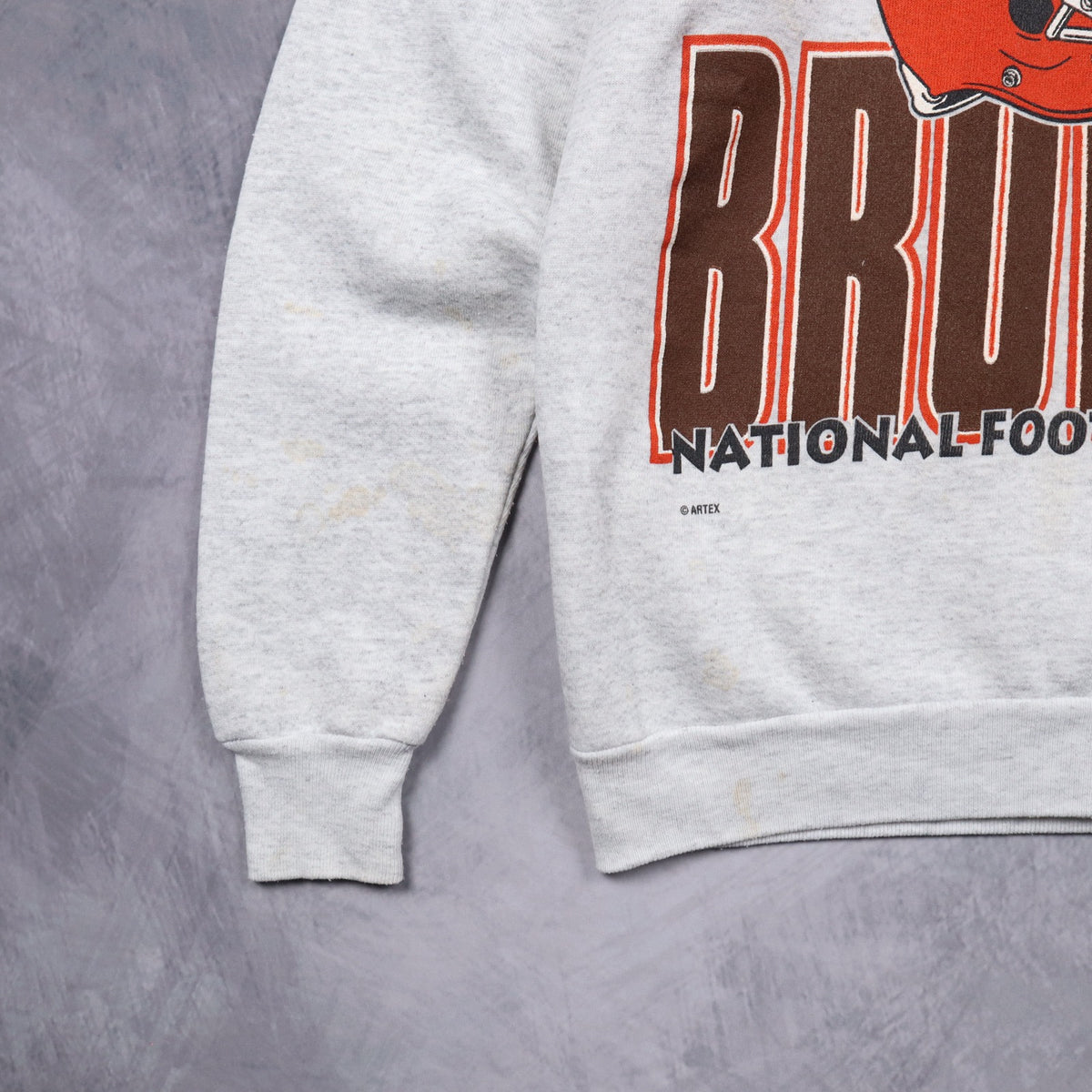 1992 Grey Cleveland Browns Crewneck Sweatshirt 6457