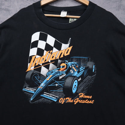 00s Black Indiana Home Of The Greatest Racing Shirt 7238