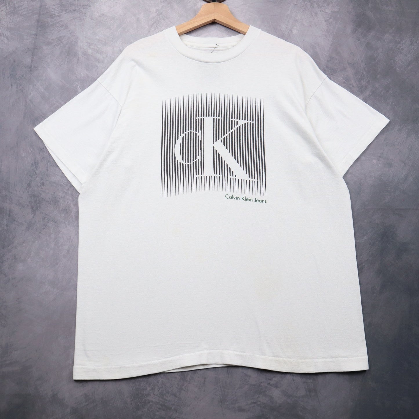 90s White Calvin Klein Jeans CK Logo Shirt 4657