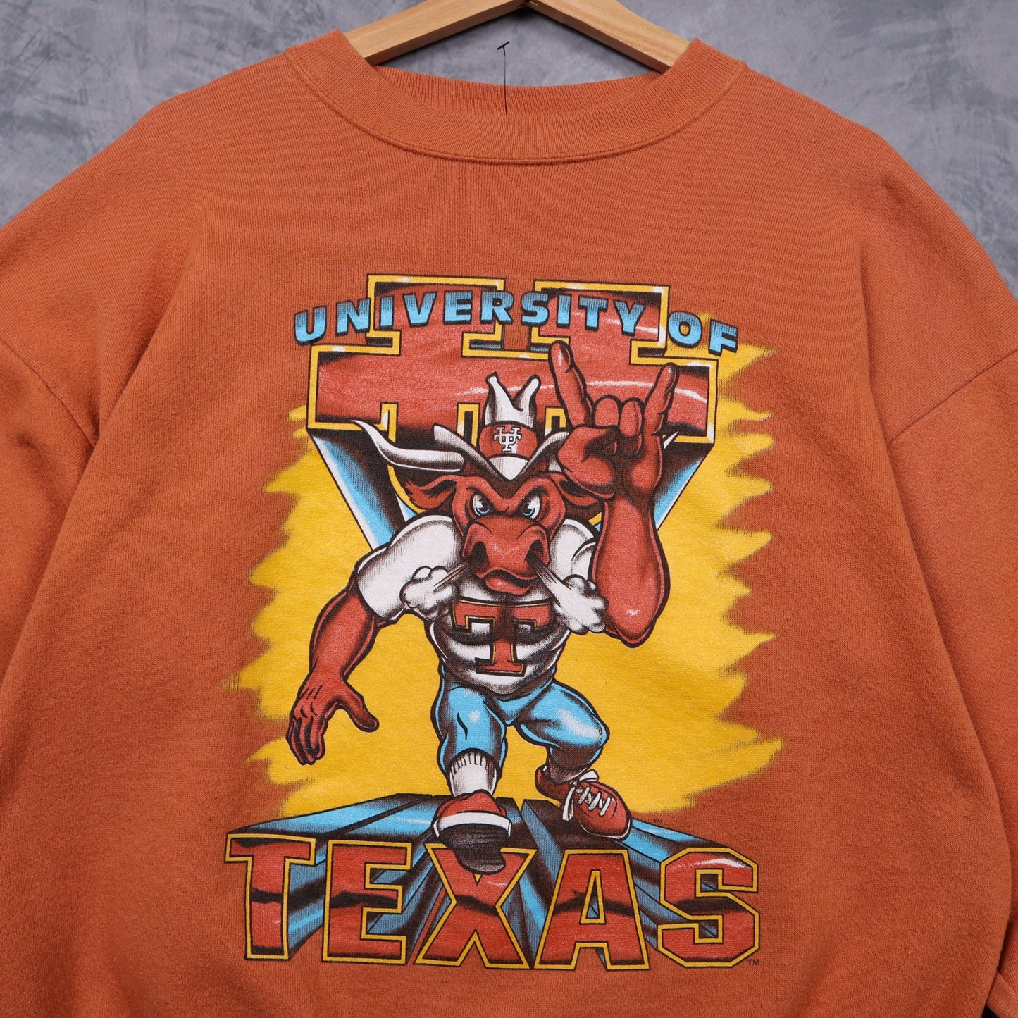 90s Orange University of Texas Longhorns Crewneck Sweatshirt 5715