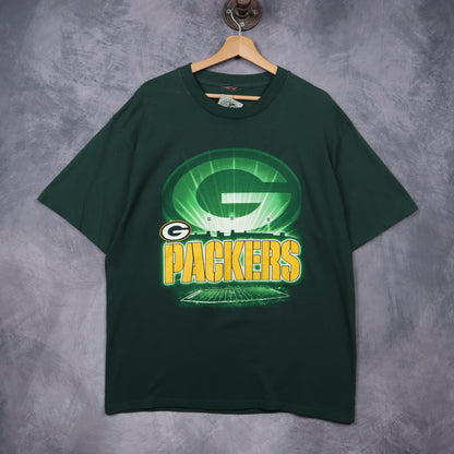 00s Green Green Bay Packers Lambeau Field Shirt 6664