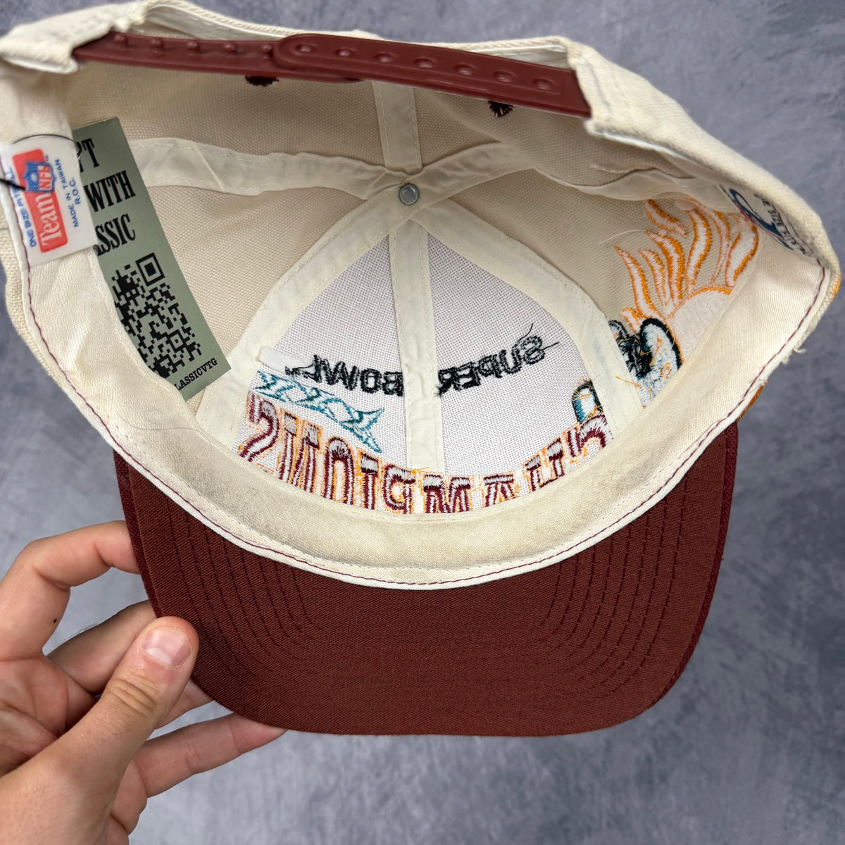 1996 Cream Dallas Cowboys Super Bowl XXX Champions Snapback Hat 6852