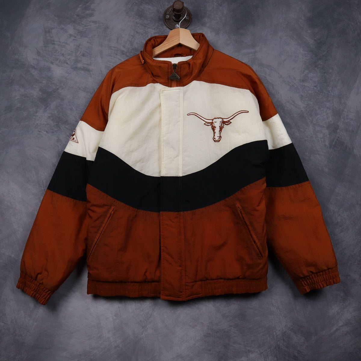 90s Burnt Orange Texas Longhorns Apex One Puffer Jacket 5916