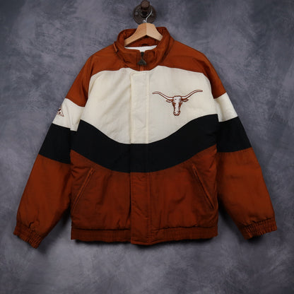 90s Burnt Orange Texas Longhorns Apex One Puffer Jacket 5916