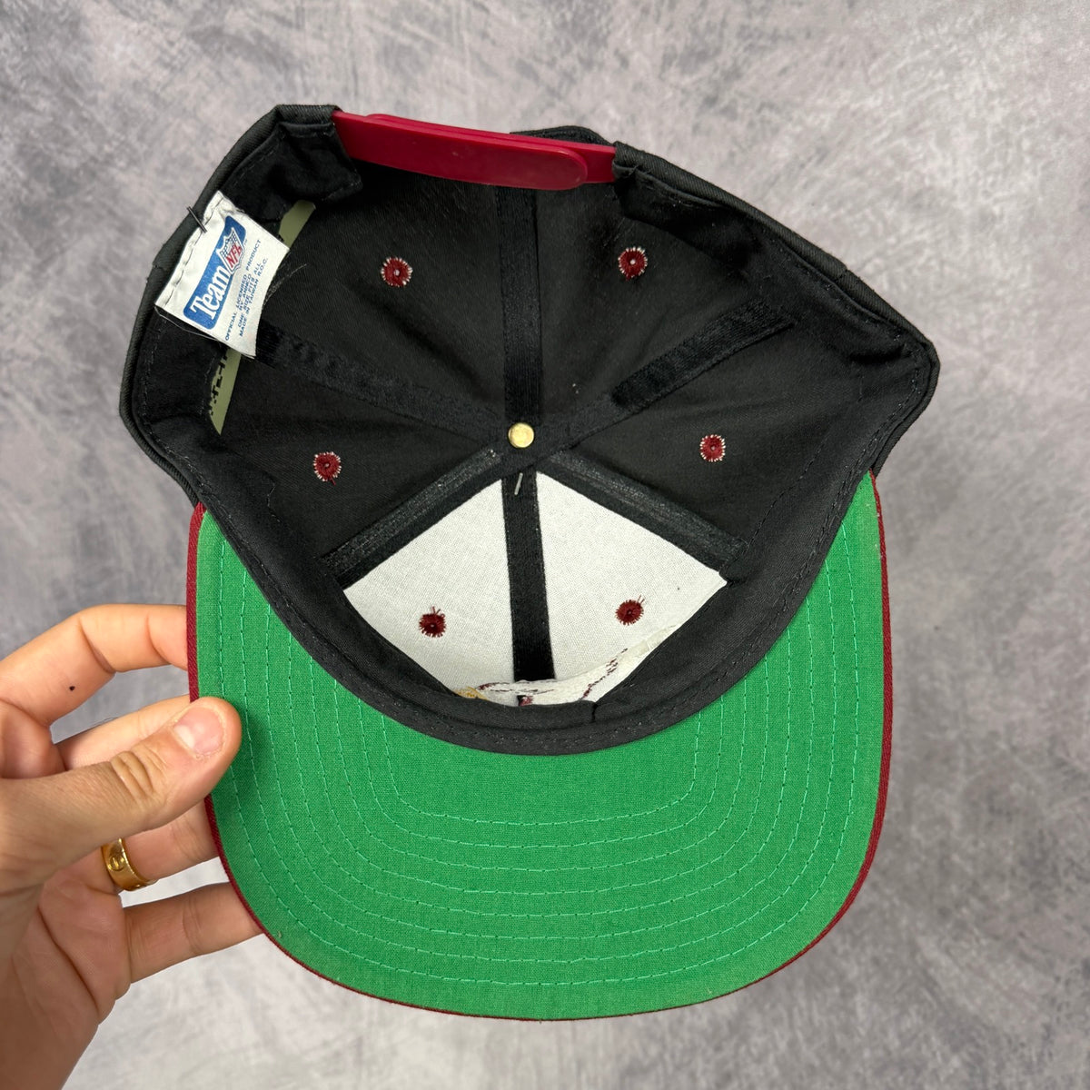 90s Black Phoenix Cardinals Snapback Hat 6877