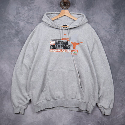 2005 Grey Texas Longhorns National Champions Nike Hoodie 5653