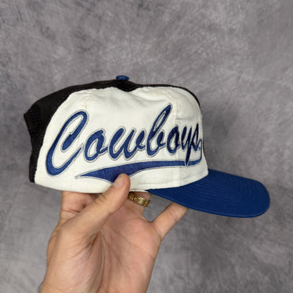 90s Black Dallas Cowboys Logo Athletic Snapback Hat 6873