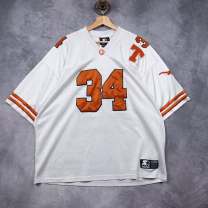 90s White Texas Longhorns Starter #34 Jersey 5815