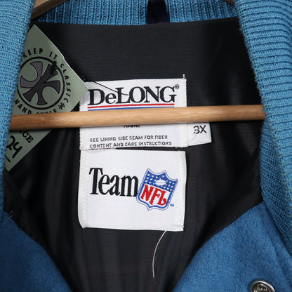 90s Blue Houston Oilers DeLong Varsity Jacket 6513