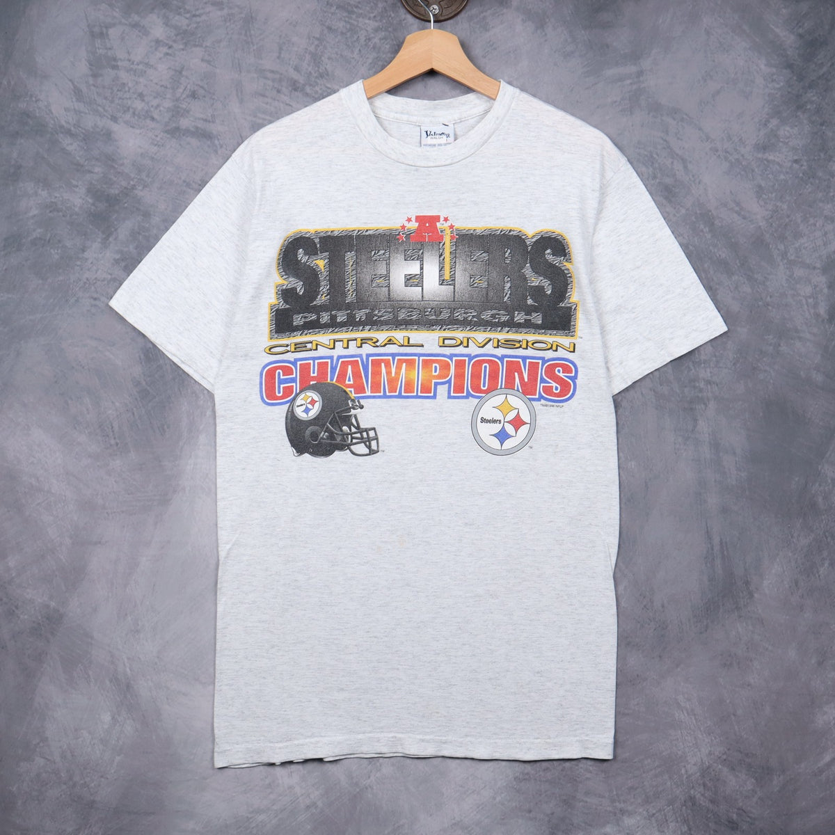 1996 Grey Pittsburgh Steelers Central Division Champions Shirt 6705