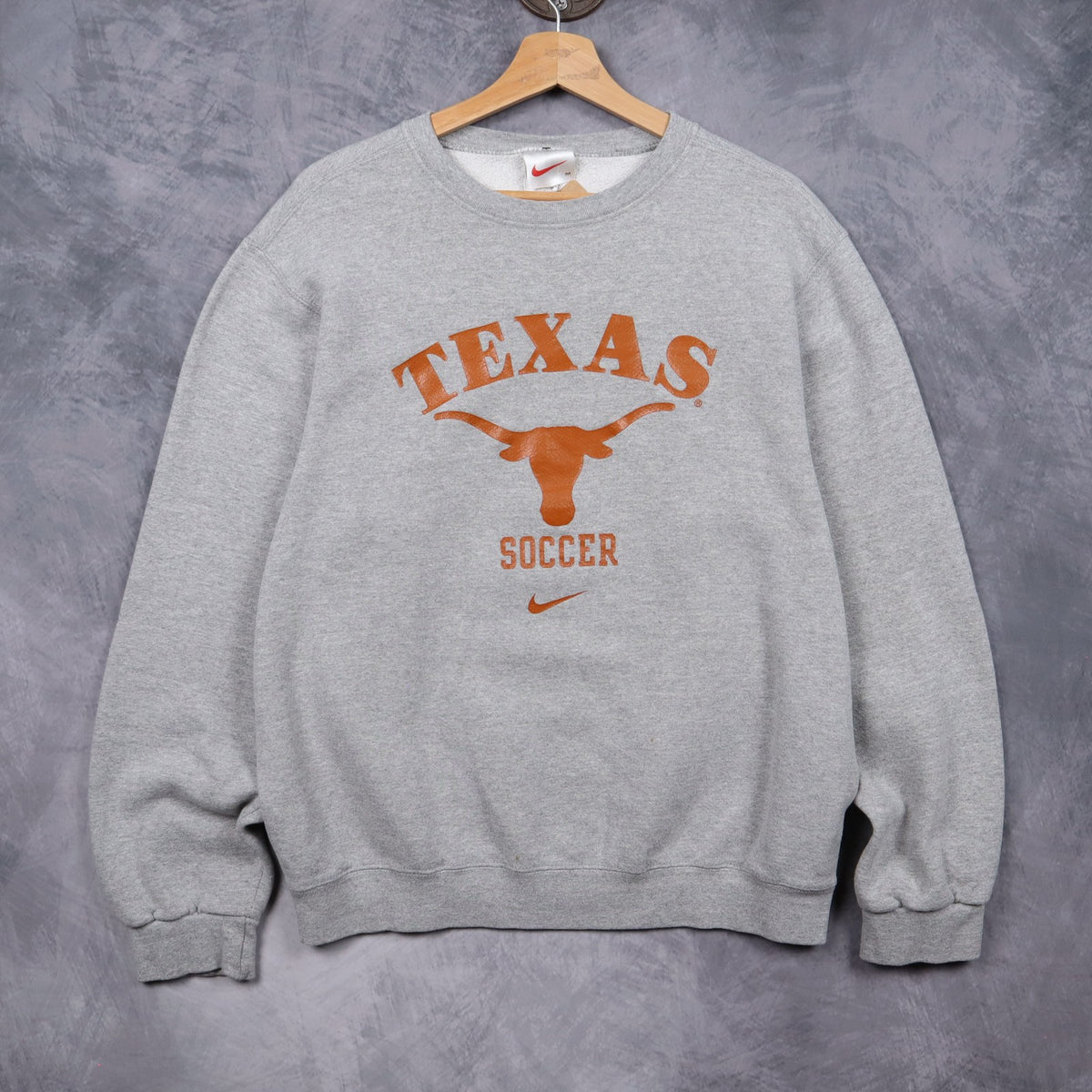 00s Grey Nike Texas Longhorns Soccer Crewneck Sweatshirt 5698
