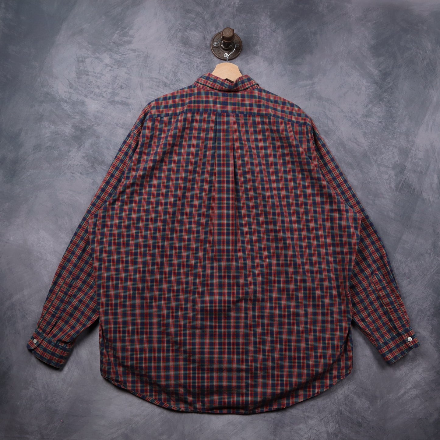 90s Red Plaid Ralph Lauren Blake Long Sleeve Button Up Shirt 5408