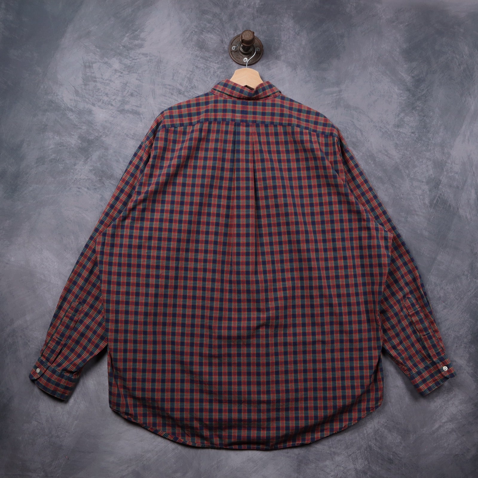 90s Red Plaid Ralph Lauren Blake Long Sleeve Button Up Shirt 5408