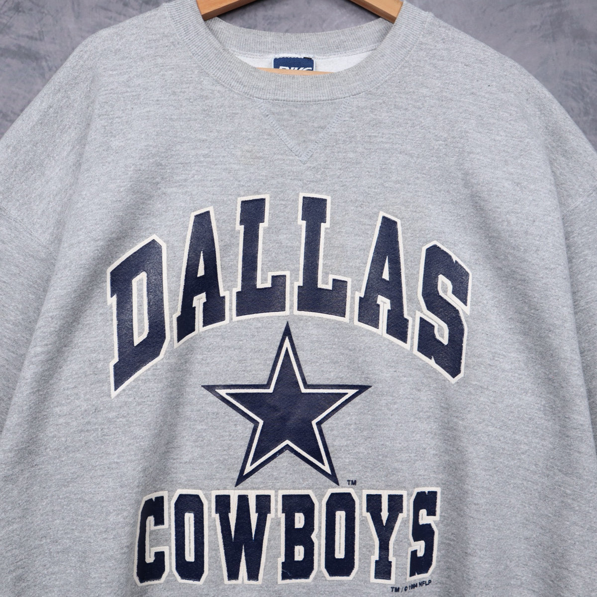 1994 Grey Dallas Cowboys Crewneck Sweatshirt 6719