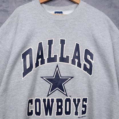 1994 Grey Dallas Cowboys Crewneck Sweatshirt 6719