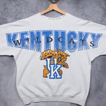 90s Grey Kentucky Wildcats Crewneck Sweatshirt 5100