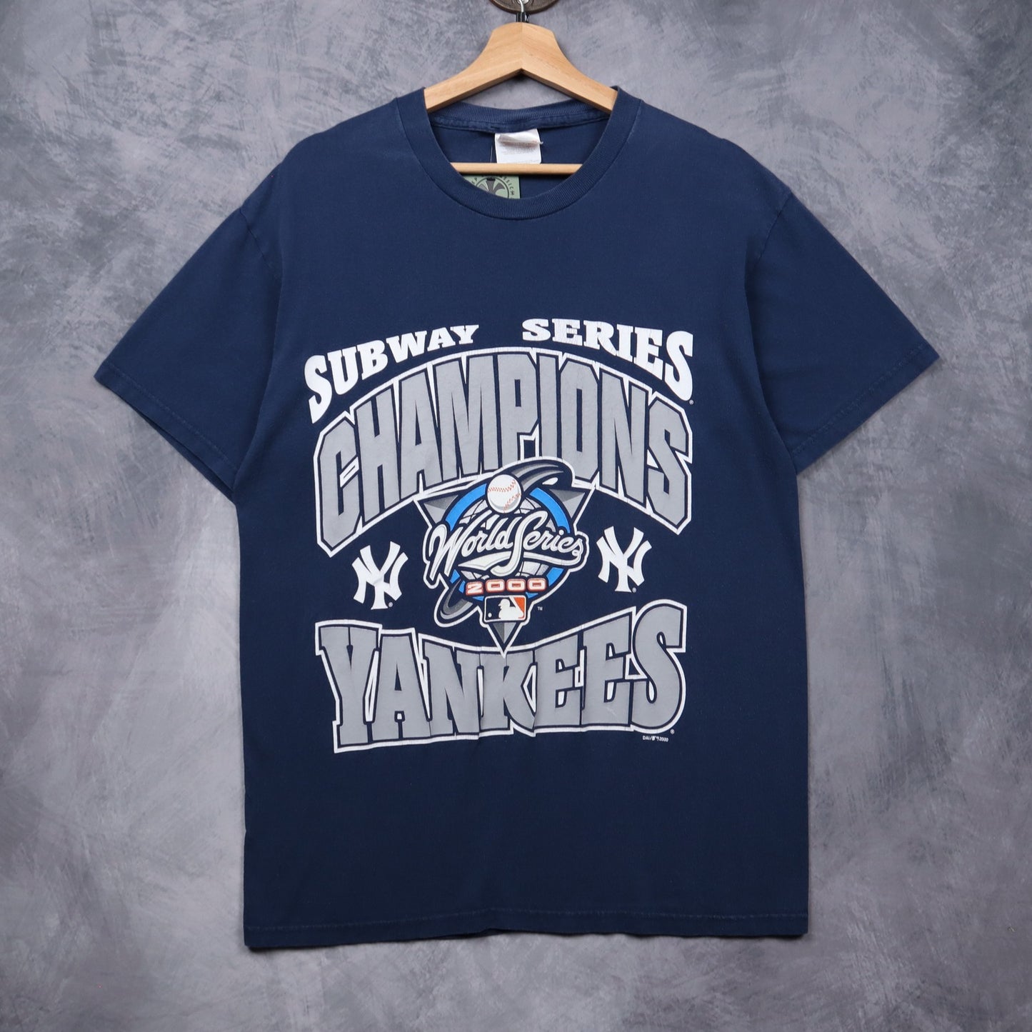 2000 Navy New York Yankees Subway Series Champions Shirt 5593