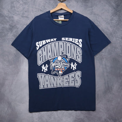 2000 Navy New York Yankees Subway Series Champions Shirt 5593