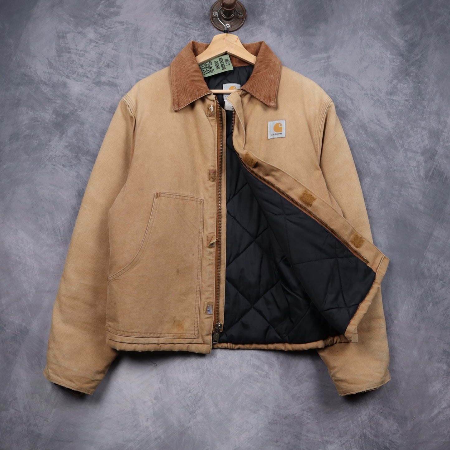 90s Tan Carhartt Cropped Arctic Work Jacket 4808
