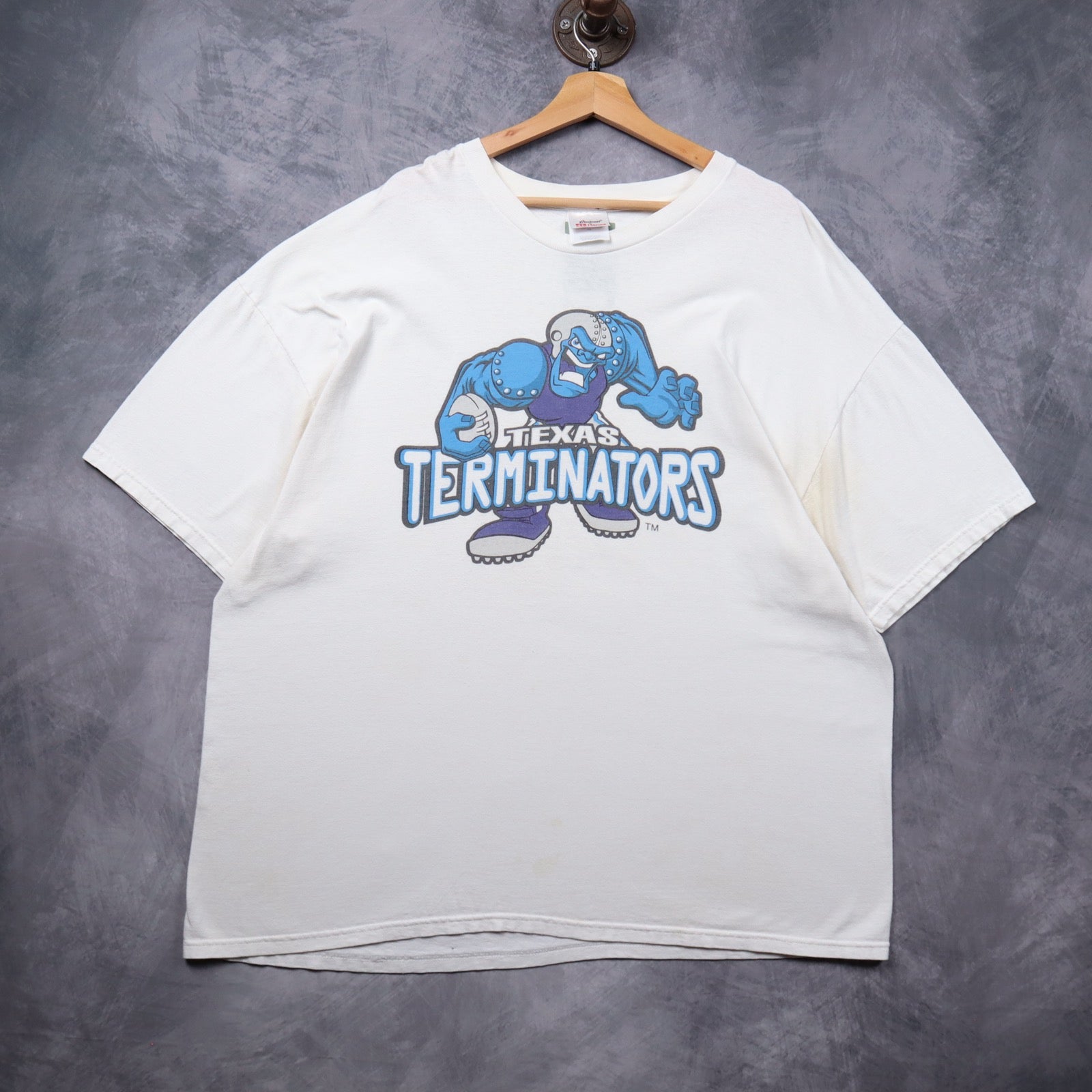 90s White Texas Terminators Shirt 5388