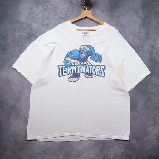 90s White Texas Terminators Shirt 5388