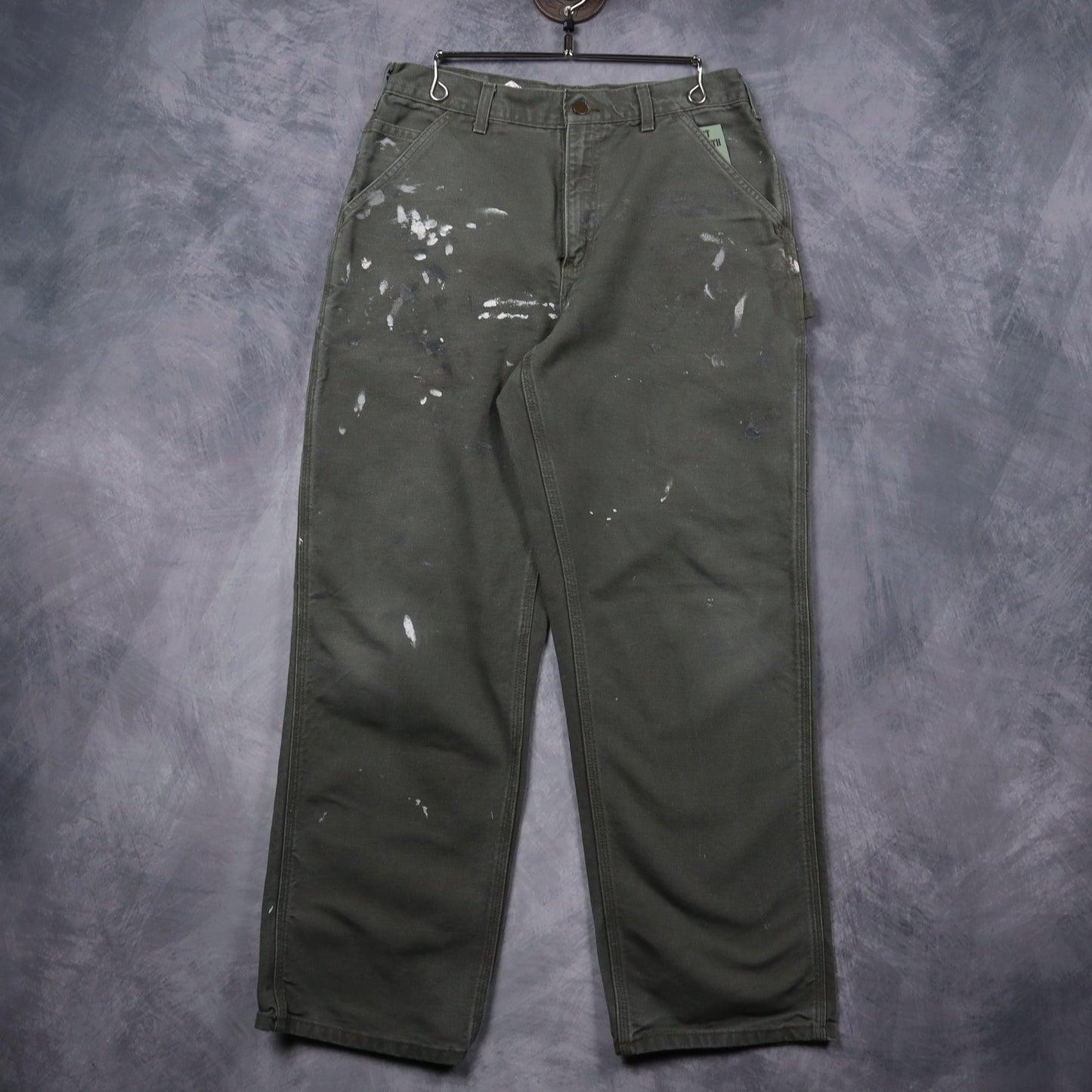 Early 00s Olive Green Carhartt Carpenter Work Pants 5257