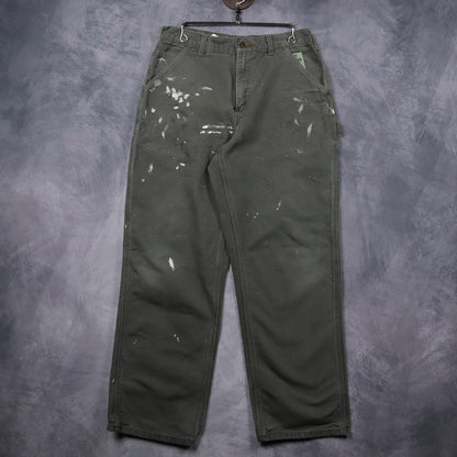 Early 00s Olive Green Carhartt Carpenter Work Pants 5257