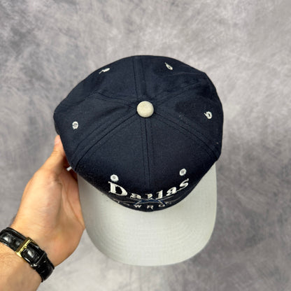 90s Navy Blue Dallas Cowboys Snapback Hat 6889