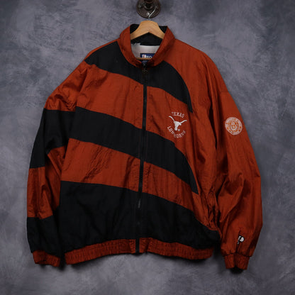 90s Burnt Orange Texas Longhorns Pro Player Windbreaker Jacket 5938