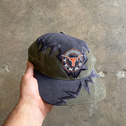 90s Green University of Texas Drew Pearson Snapback Hat 5766
