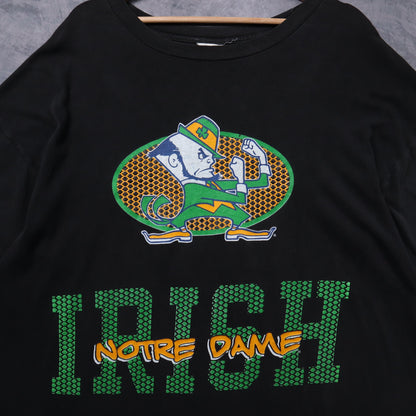 90s Black Notre Dame Fighting Irish Shirt 5438