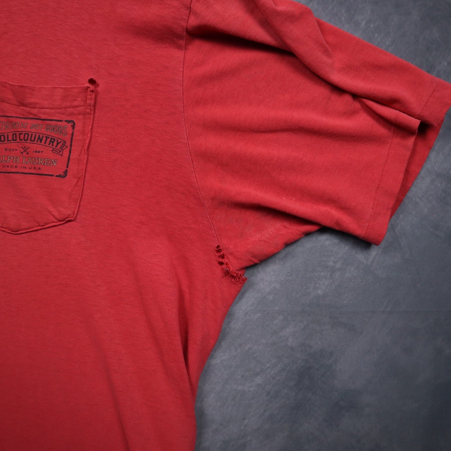 90s Red Polo Country Ralph Lauren Pocket Shirt 4722