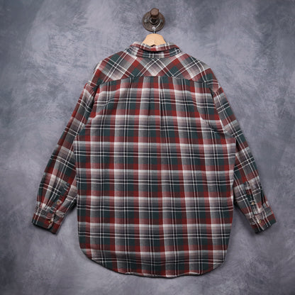 90s Red Plaid Dickies Flannel Shirt 5606