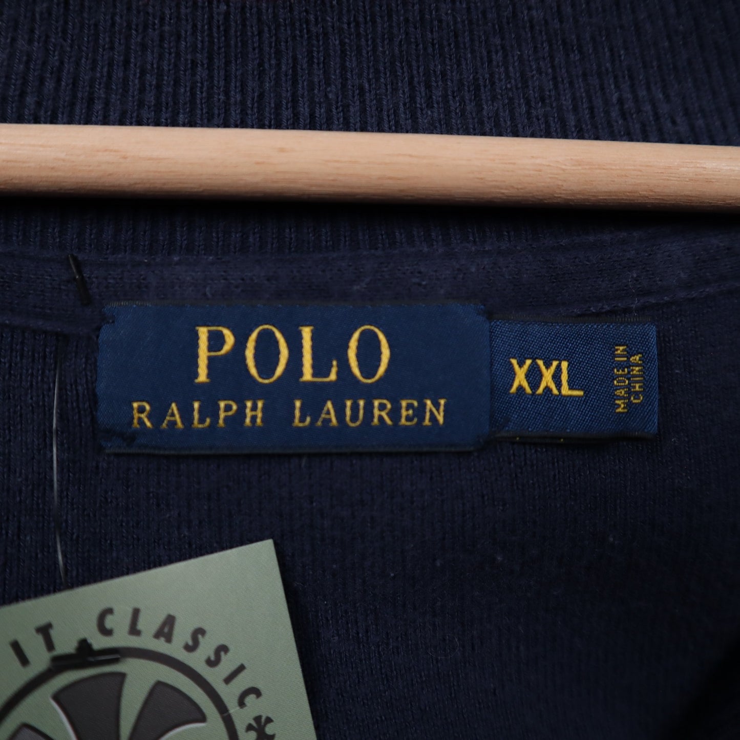 00s Navy Polo Ralph Lauren Quarter Button Sweater 4701