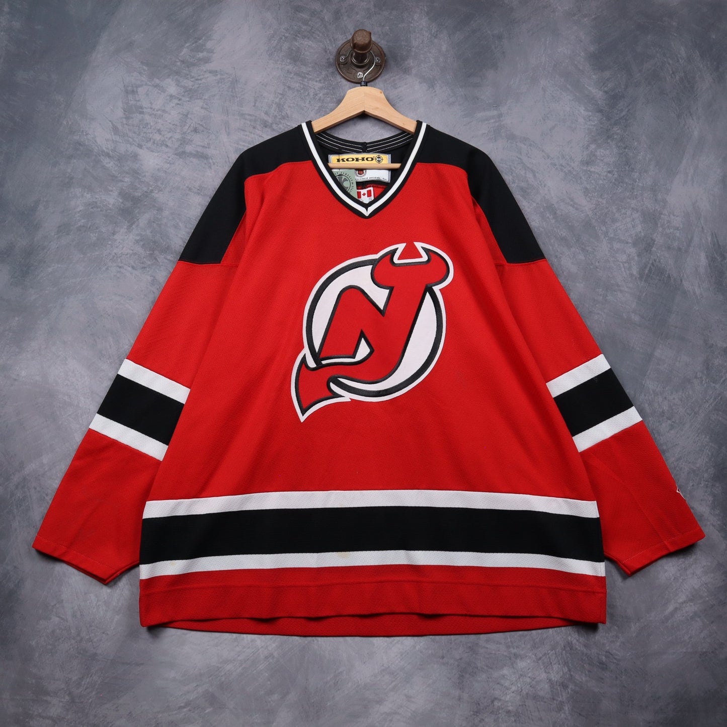 90s Red New Jersey Devils KOHO NHL Hockey Jersey 4870